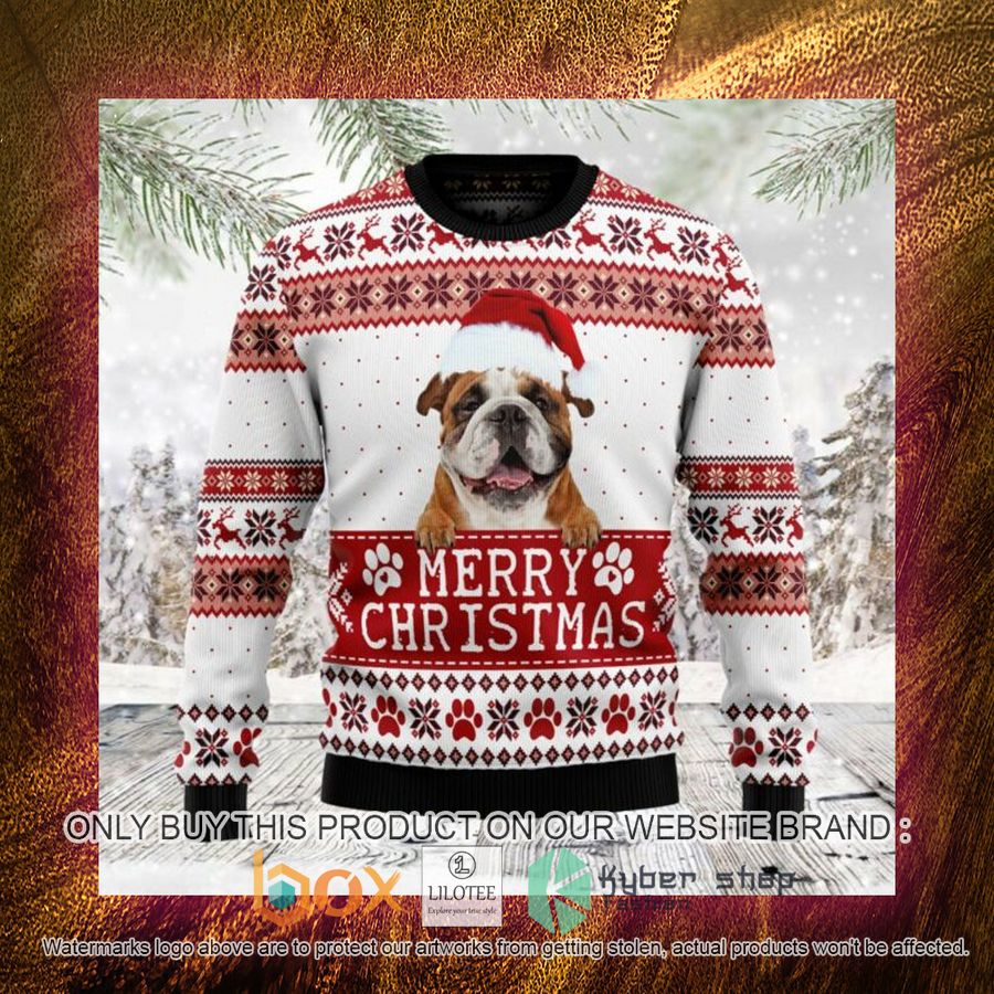 Merry Christmas Bulldog Ugly Christmas Sweatshirt 4 merry christmas bulldog ugly christmas sweatshirt 4 90261