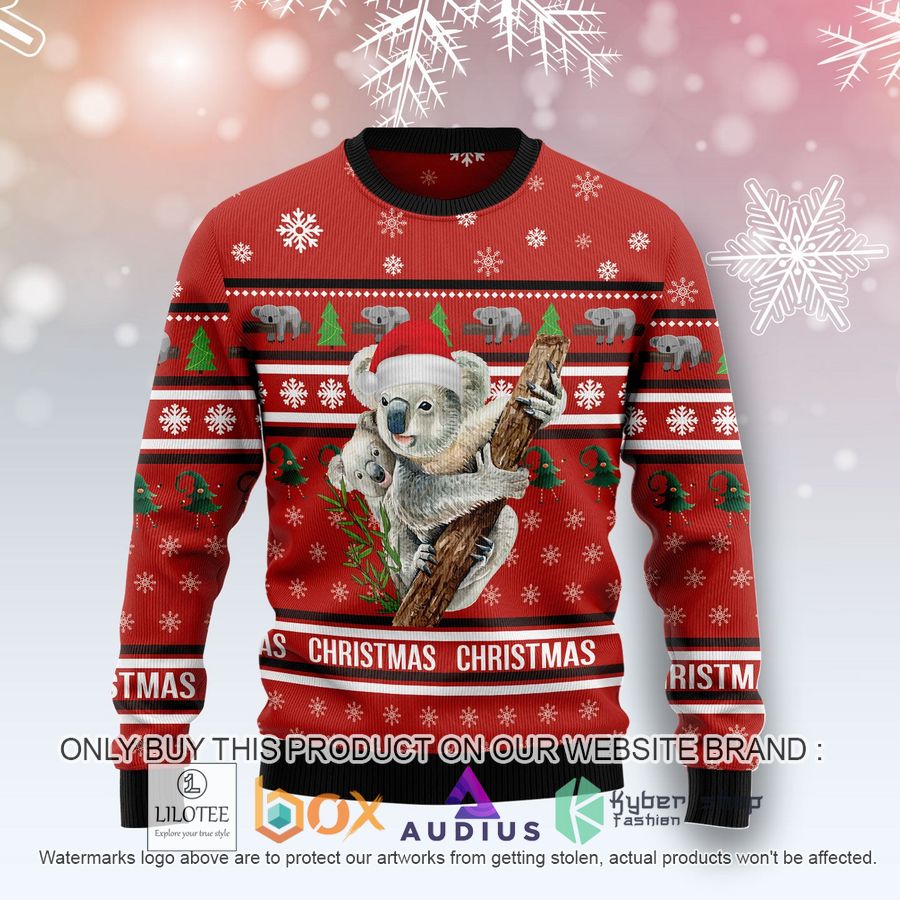 merry christmas koala ugly christmas sweater 1 48813
