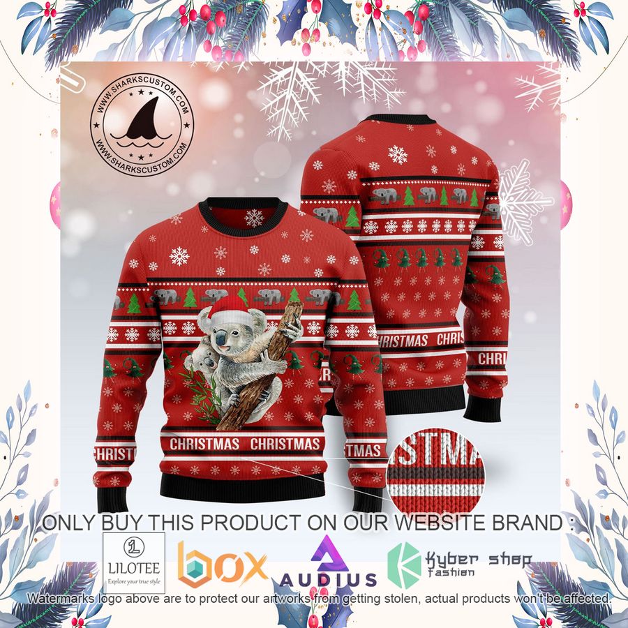 Merry Christmas Koala Ugly Christmas Sweater 12 merry christmas koala ugly christmas sweater 12 20825