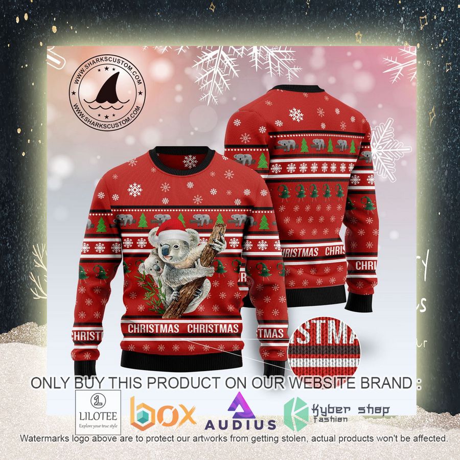 Merry Christmas Koala Ugly Christmas Sweater 6 merry christmas koala ugly christmas sweater 6 91807