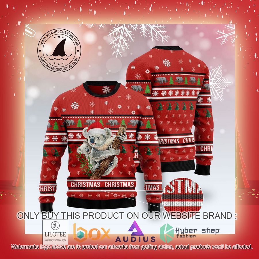 Merry Christmas Koala Ugly Christmas Sweater 9 merry christmas koala ugly christmas sweater 9 35572