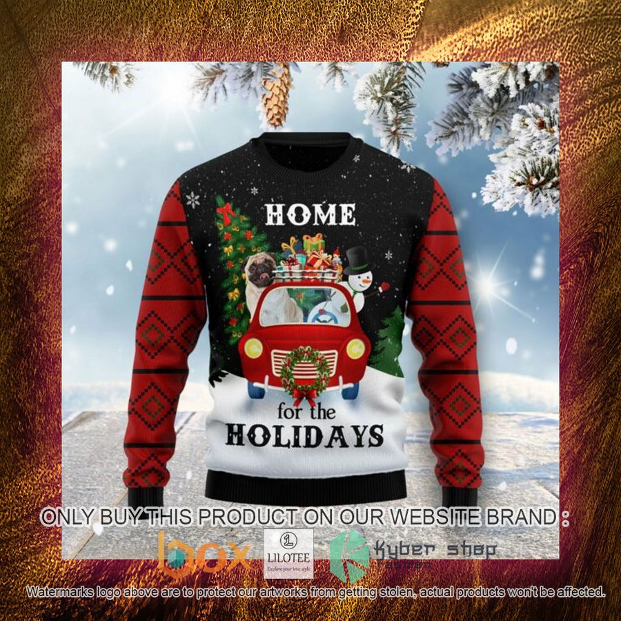 Merry Christmas Pug And Snowman Hz100 Ugly Christmas Sweatshirt 4 merry christmas pug and snowman hz100 ugly christmas sweatshirt 4 27894