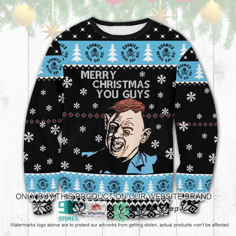 NEW Merry Christmas You Guys Goonies Ugly Sweater 9 merry christmas you guys goonies ugly christmas sweater 1 8888