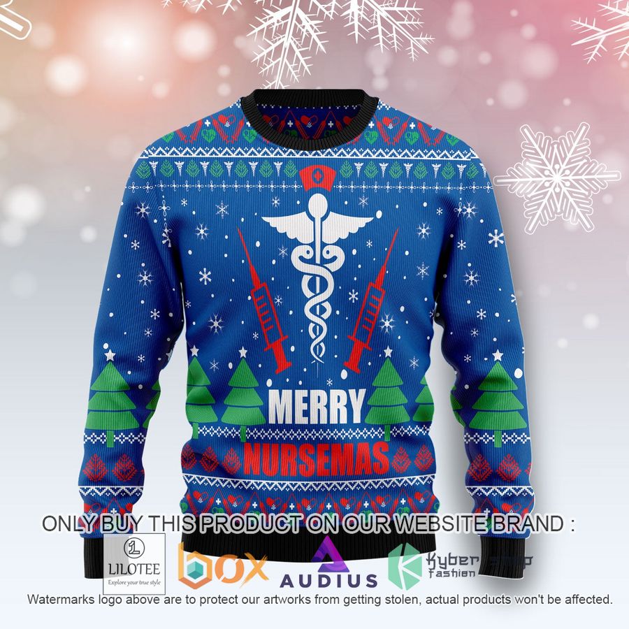 merry nursemas ugly christmas sweater 1 60735