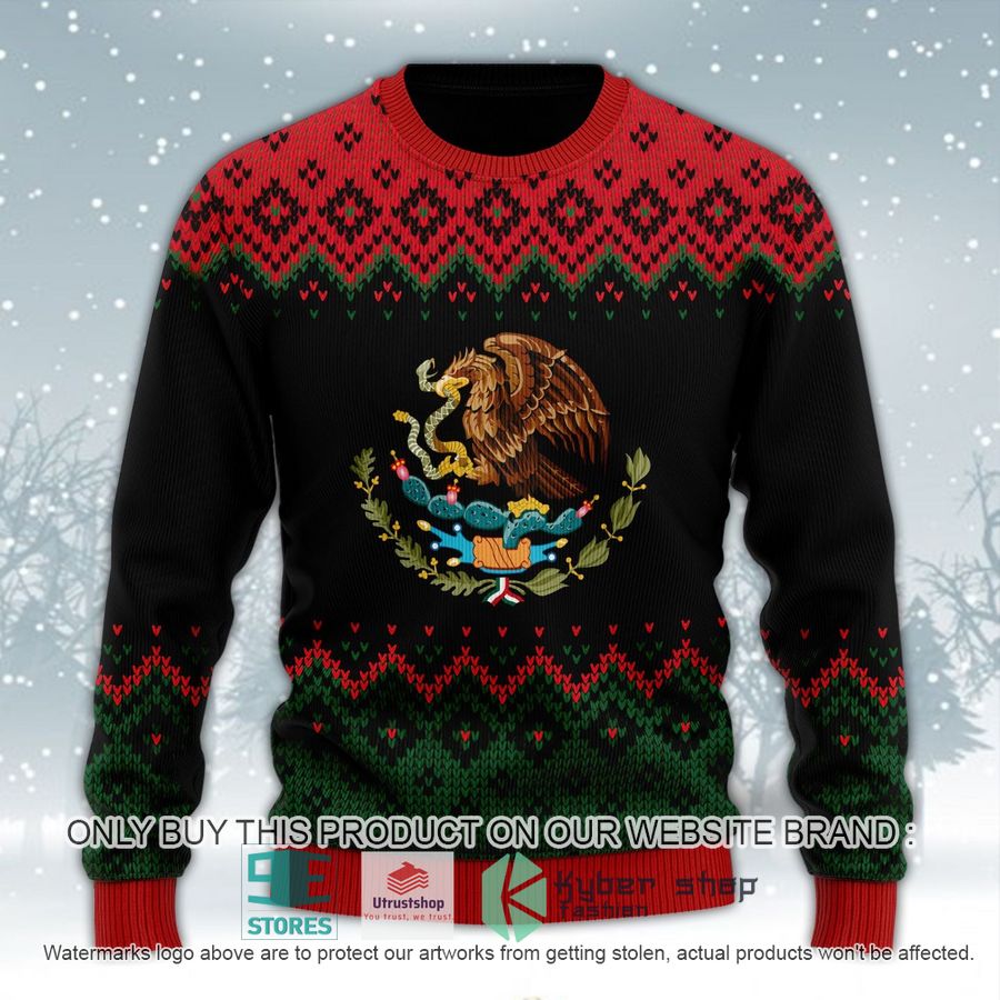 mexican christmas black ugly christmas sweater 1 93572