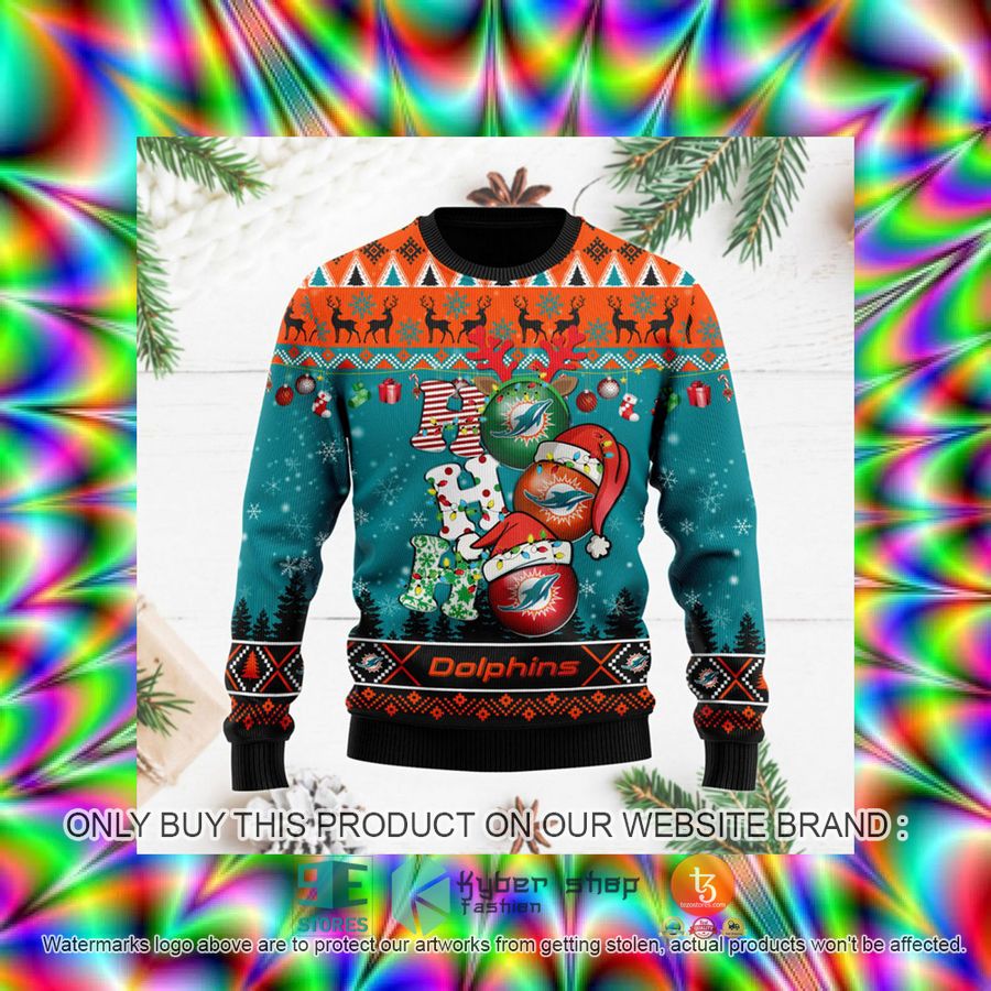 HOT Miami Dolphins Christmas Decor NFL Sweater 3 miami dolphins christmas decor nfl ugly christmas sweater 3 60202