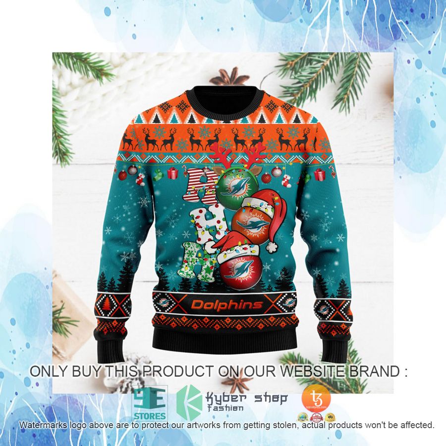 HOT Miami Dolphins Christmas Decor NFL Sweater 4 miami dolphins christmas decor nfl ugly christmas sweater 4 40018