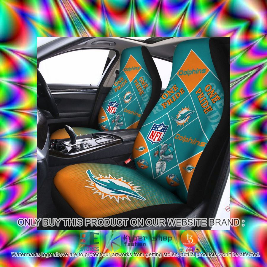 HOT Miami Dolphins One Pride Car Seat Covers 3 miami dolphins one pride car seat covers 3 24949