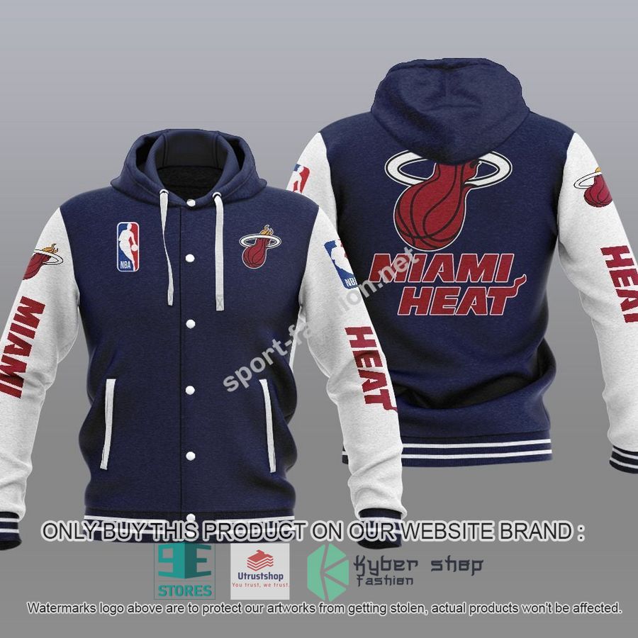 NEW Miami Heat Varsity Hoodie Jacket 3 miami heat nba baseball hoodie jacket 3 22829