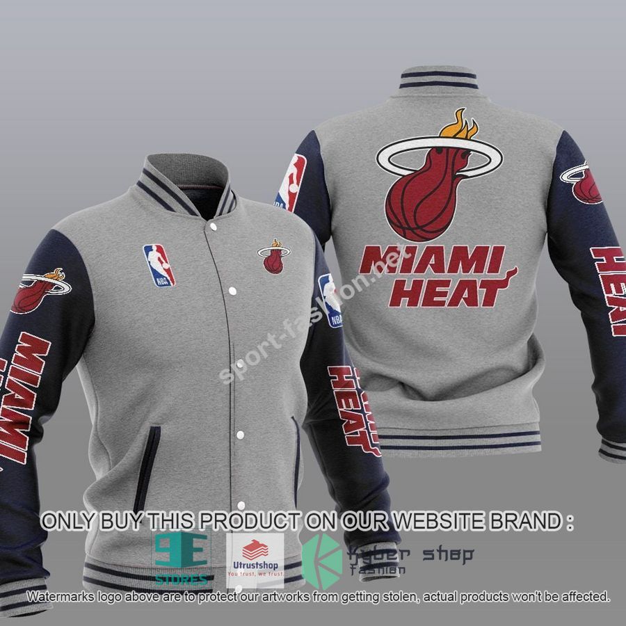 miami heat nba baseball jacket 2 36369