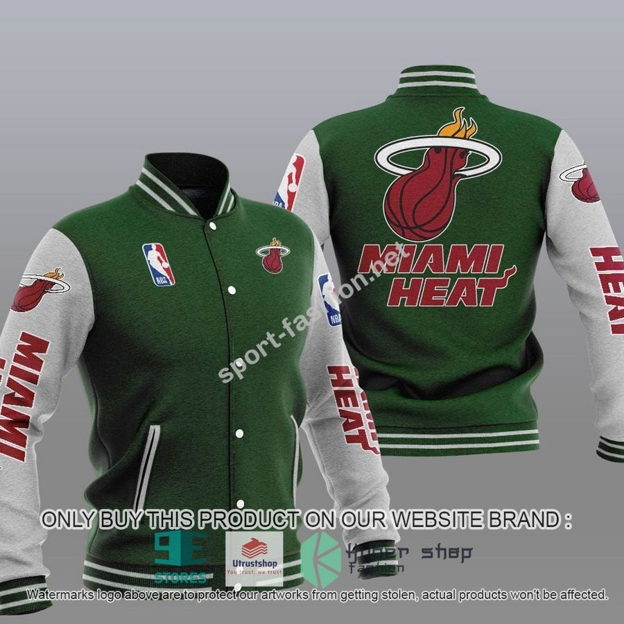 NEW Miami Heat Varsity Jacket 5 miami heat nba baseball jacket 5 41082