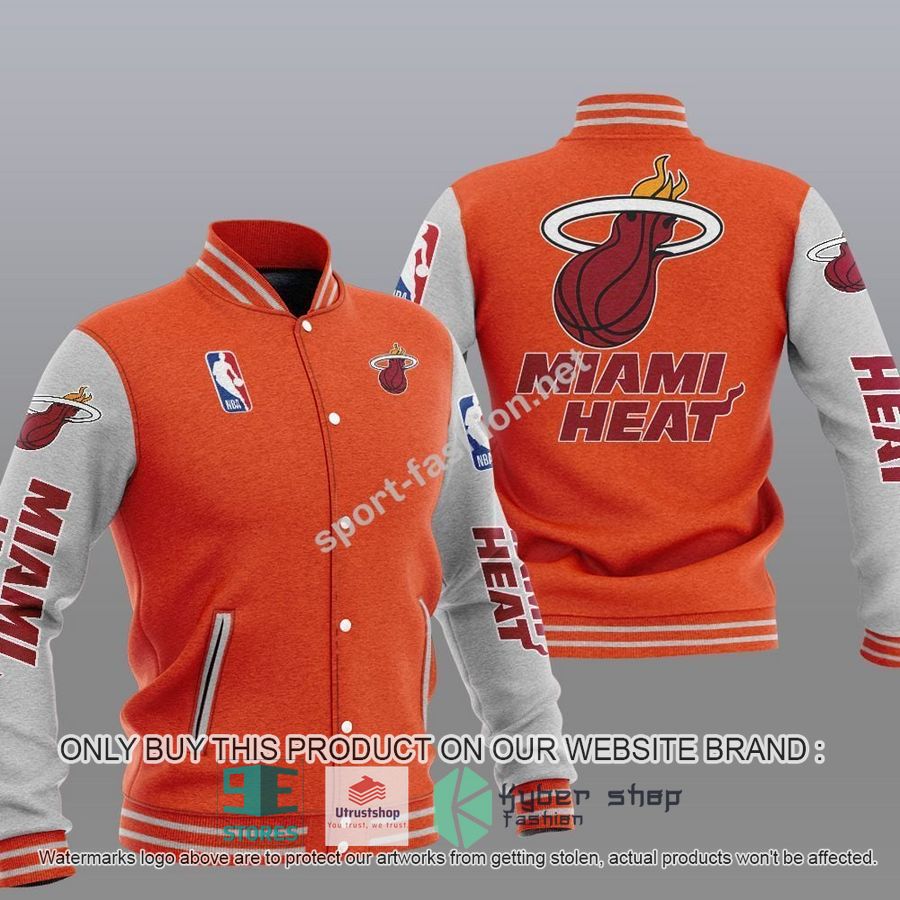 NEW Miami Heat Varsity Jacket 7 miami heat nba baseball jacket 7 7539
