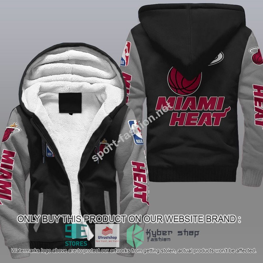 miami heat nba fleece hoodie 2 99367