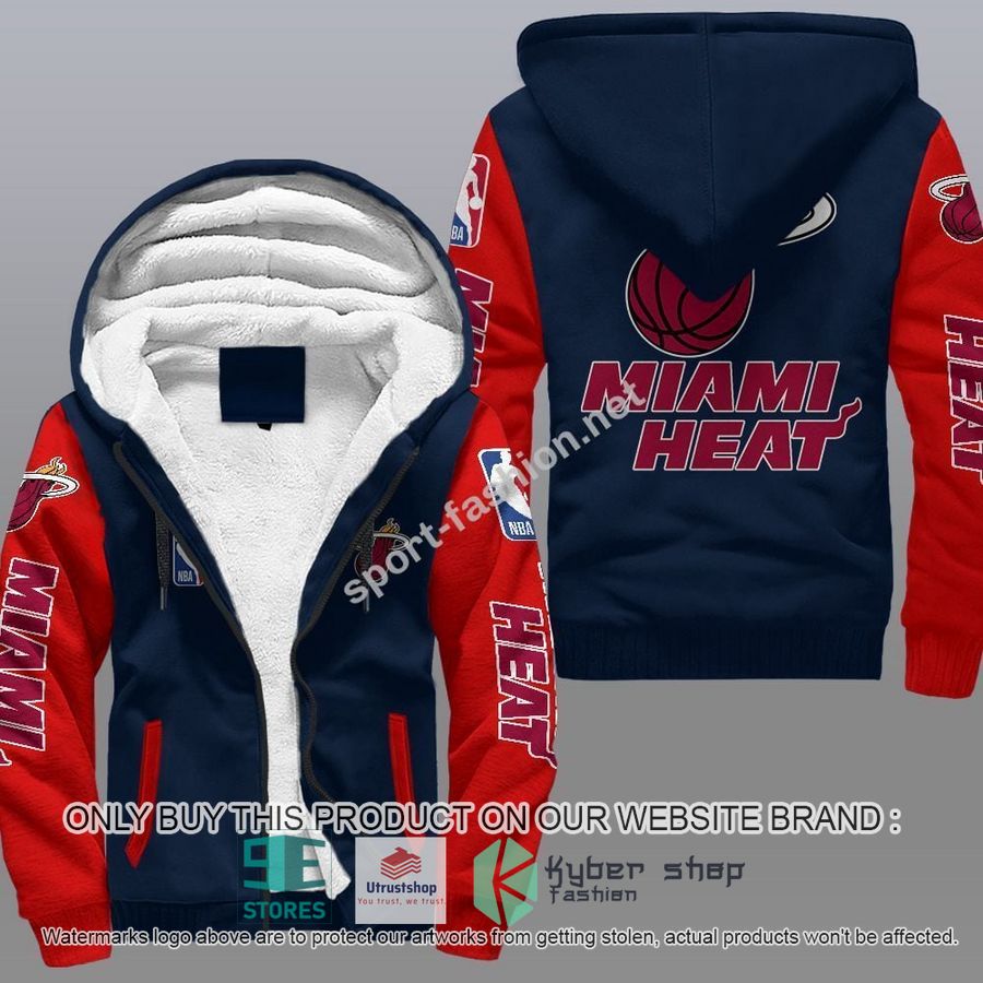 NEW Miami Heat 3D Fleece Hoodie 4 miami heat nba fleece hoodie 4 80186