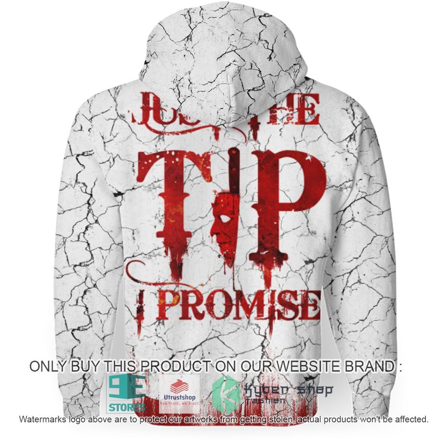 NEW Michael Myers Face Just The Tip I Promise White Full Print Hoodie 3 michael myers face just the tip i promise white hoodie 3 57862