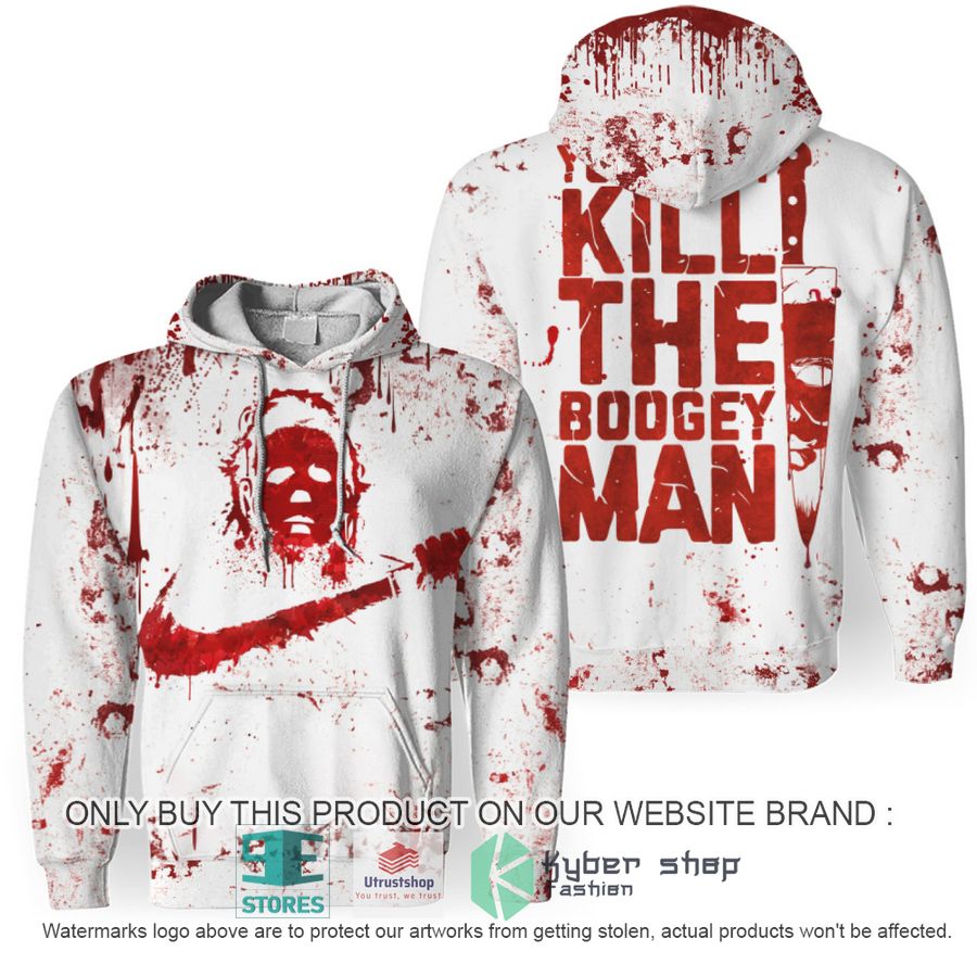 michael myers nike you cant kill the bogeyman white hoodie 1 36058