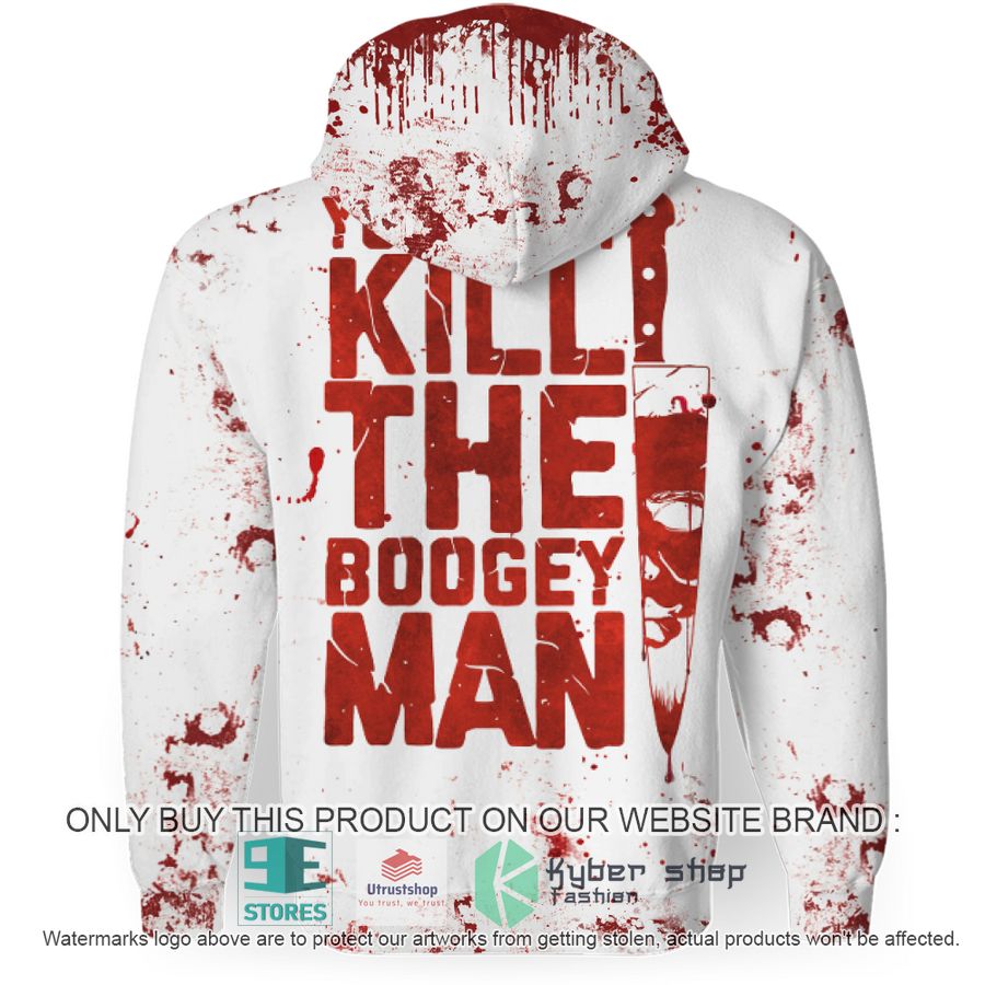 NEW Michael Myers Nike You Can't Kill the Bogeyman White Full Print Hoodie 3 michael myers nike you cant kill the bogeyman white hoodie 3 59004