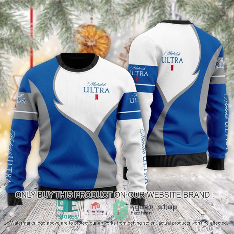 michelob ultra ugly christmas sweater 1 94646
