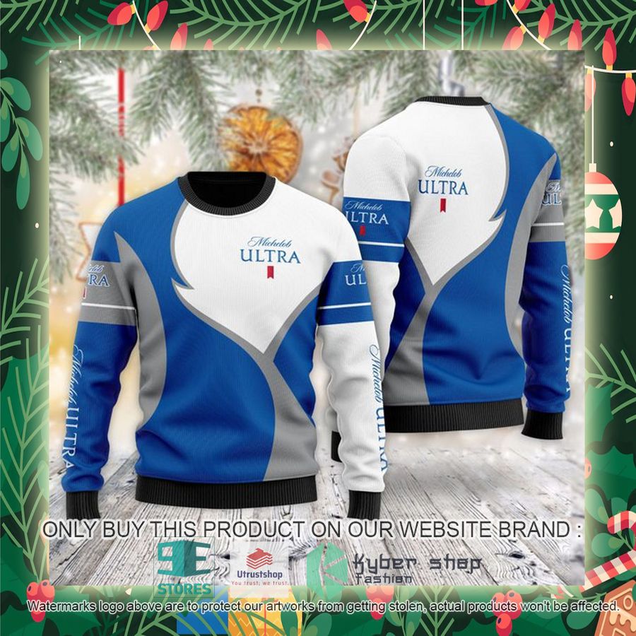 michelob ultra ugly christmas sweater 2 82784