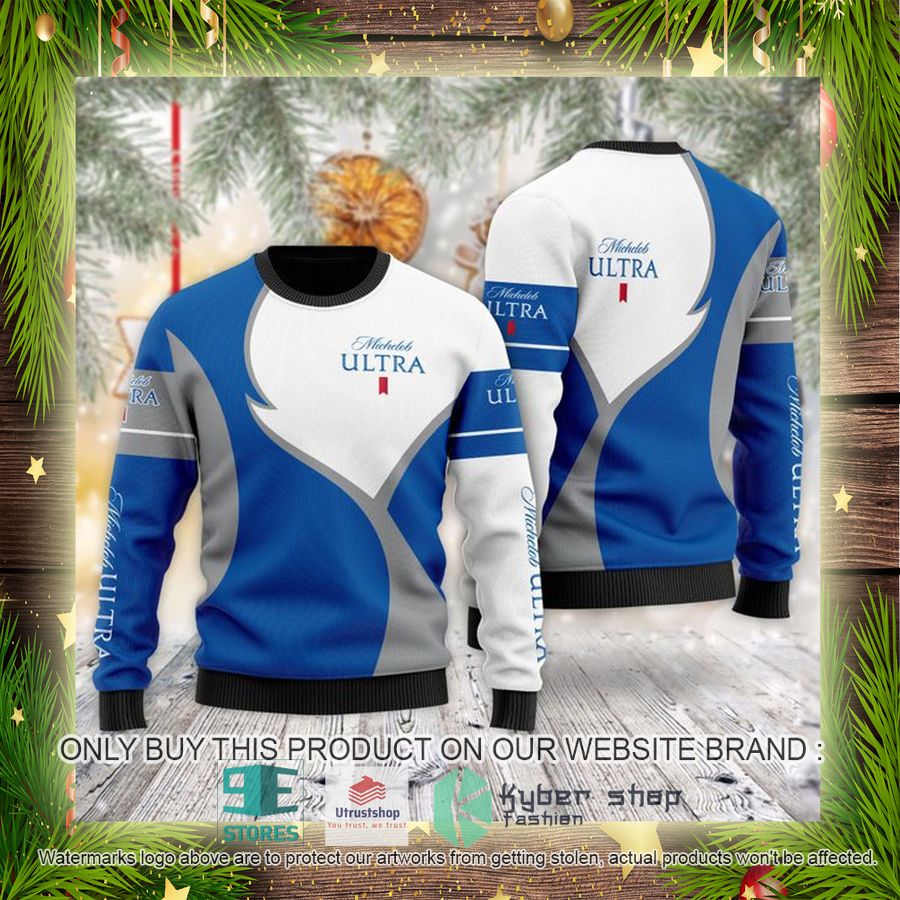 NEW Michelob ULTRA Christmas Ugly Sweater 4 michelob ultra ugly christmas sweater 4 77309