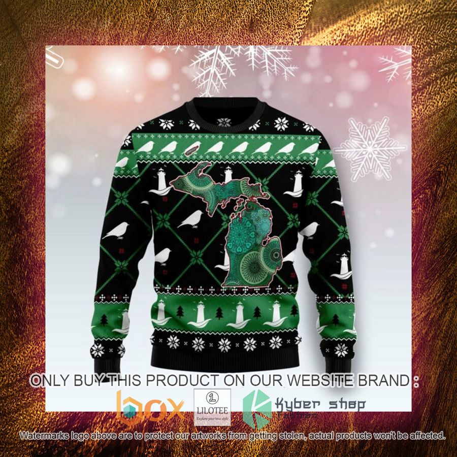 Michigan Usa Symbols Pattern Ugly Christmas Sweatshirt 4 michigan usa symbols pattern ugly christmas sweatshirt 4 57752