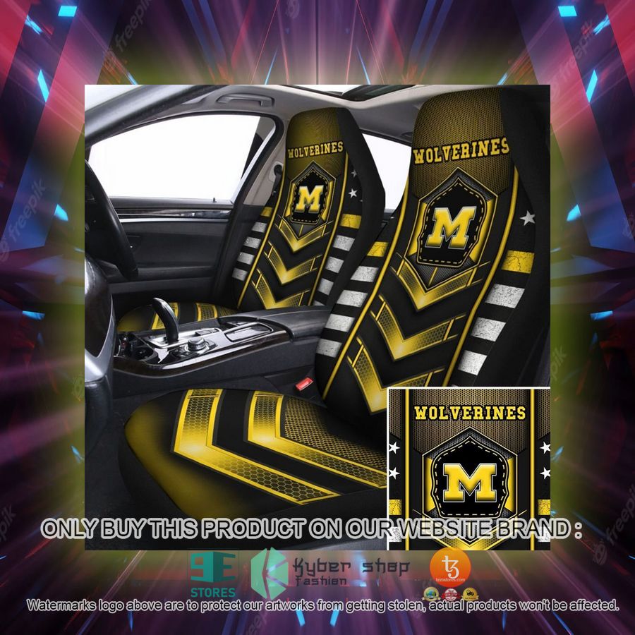 michigan wolverines university of michigan car seat covers 2 1847