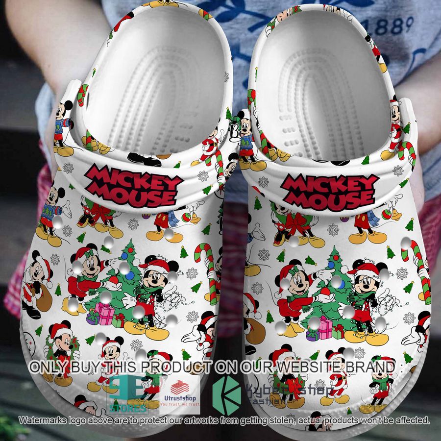 mickey minnie christmas tree crocs crocband shoes 1 8941