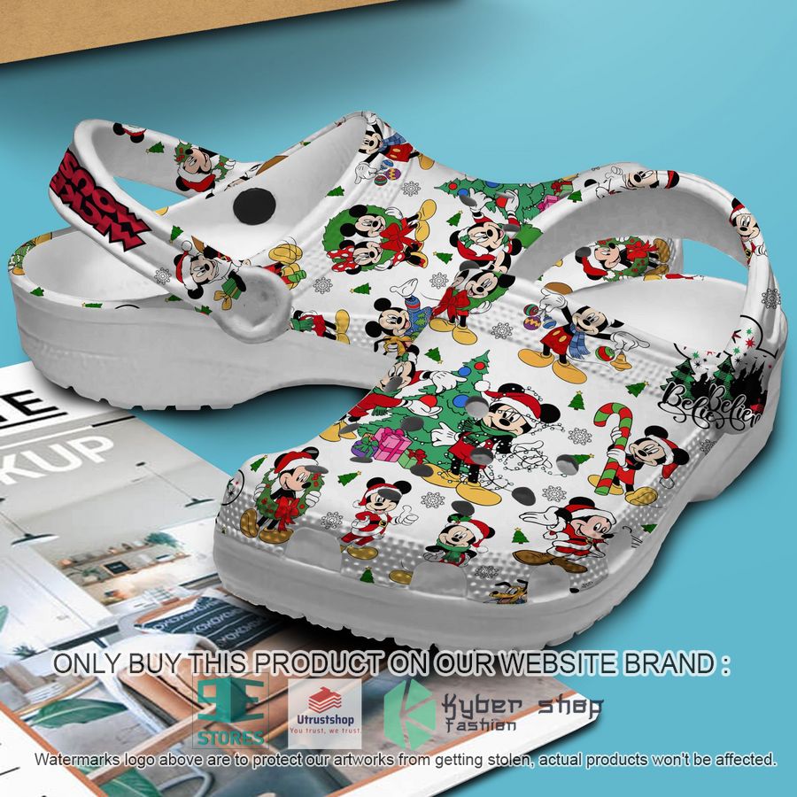 mickey minnie christmas tree crocs crocband shoes 2 93764