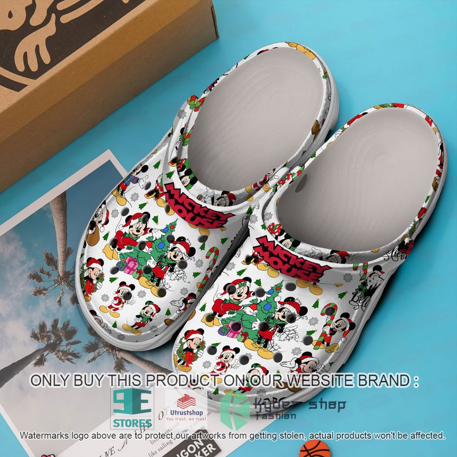 NEW Mickey Minnie Christmas Tree Crocs Crocband Clog 3 mickey minnie christmas tree crocs crocband shoes 3 84549