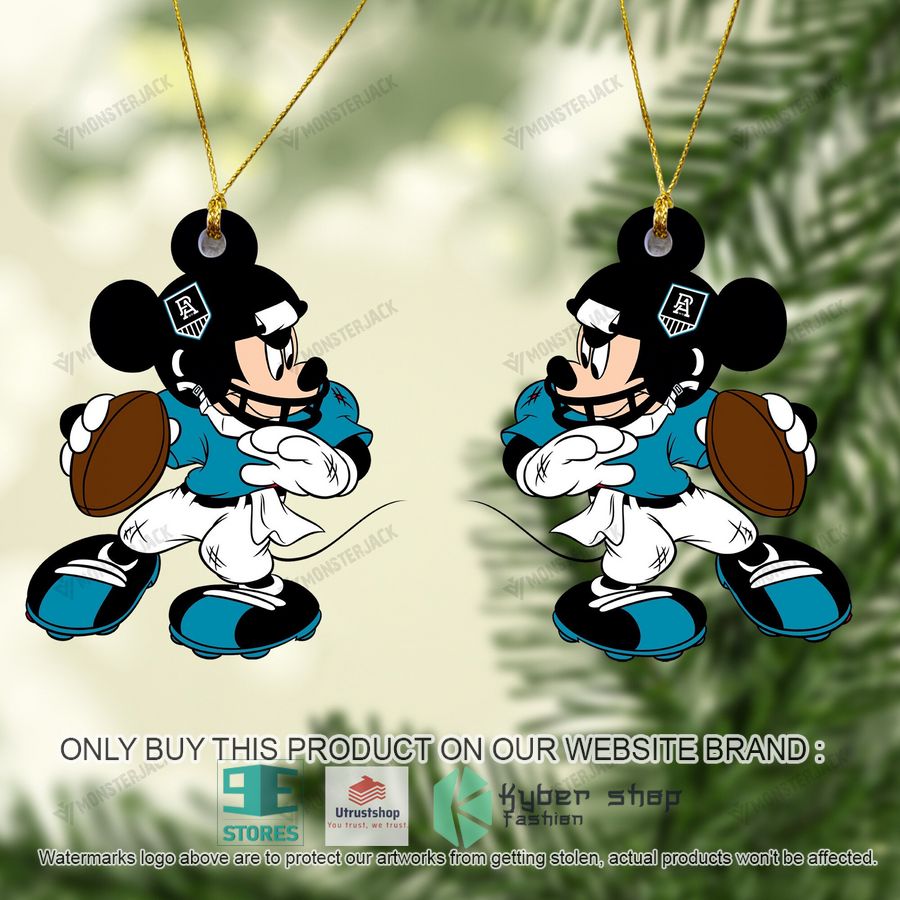 mickey mouse afl port adelaide football club christmas ornament 2 96004