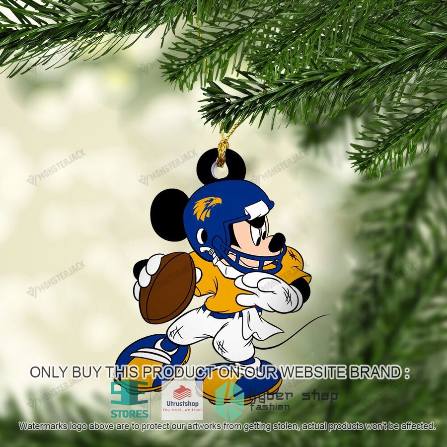 mickey mouse afl west coast eagles christmas ornament 1 17809