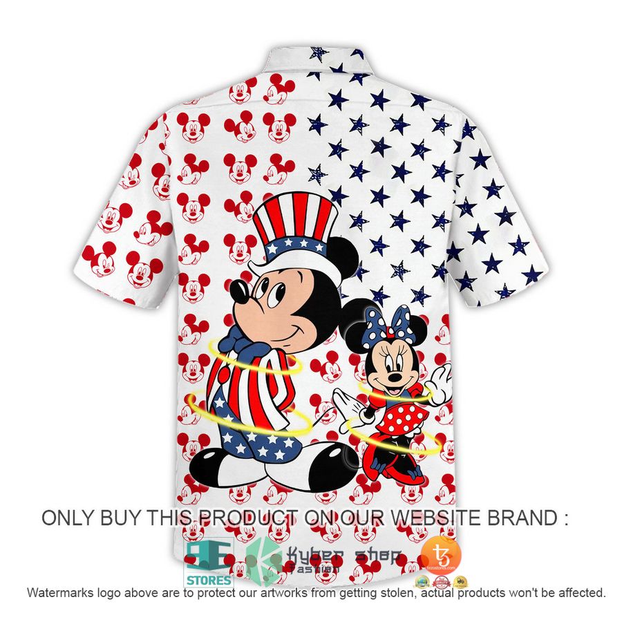 HOT Mickey Mouse and Minnie Mouse Clown US Flag Hawaiian Shirt 3 mickey mouse and minnie mouse clown us flag hawaiian shirt 3 53676