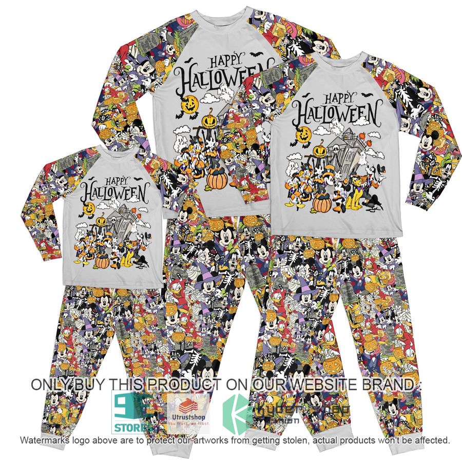 mickey mouse disney happy halloween pajamas set 1 17753