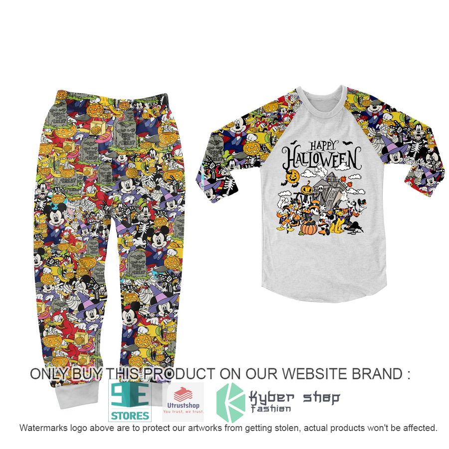 mickey mouse disney happy halloween pajamas set 2 25176