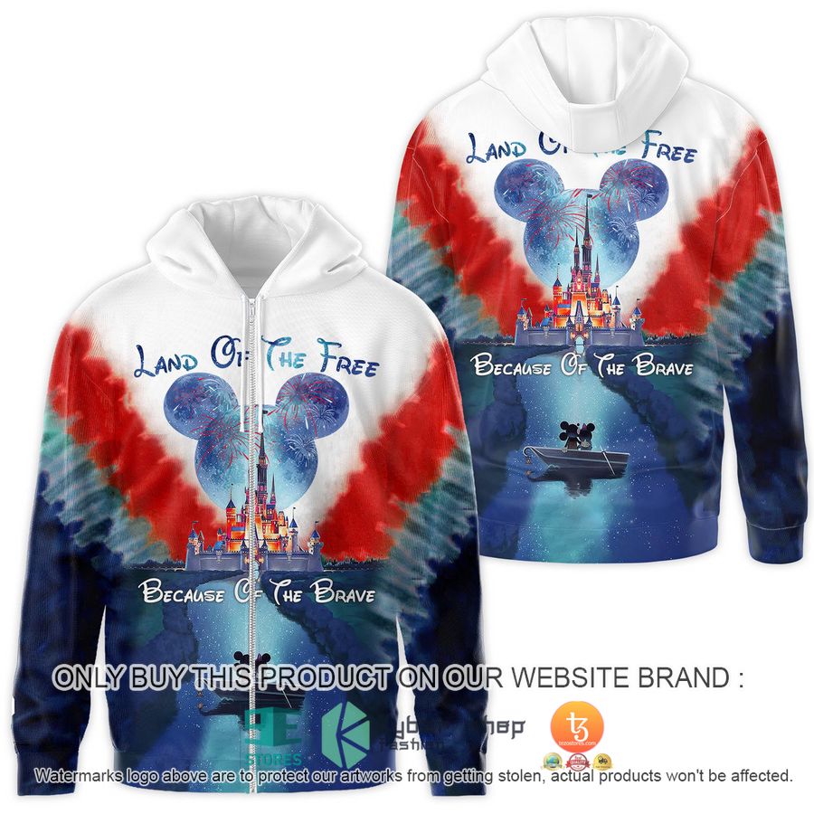 HOT Mickey Mouse Disney land because of the brave 3D Shirt, Hoodie 4 mickey mouse disney land because of the brave 3d shirt hoodie 4 33329