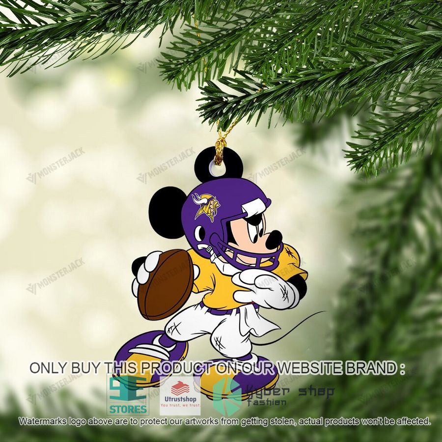 mickey mouse nfl minnesota vikings christmas ornament 1 22321