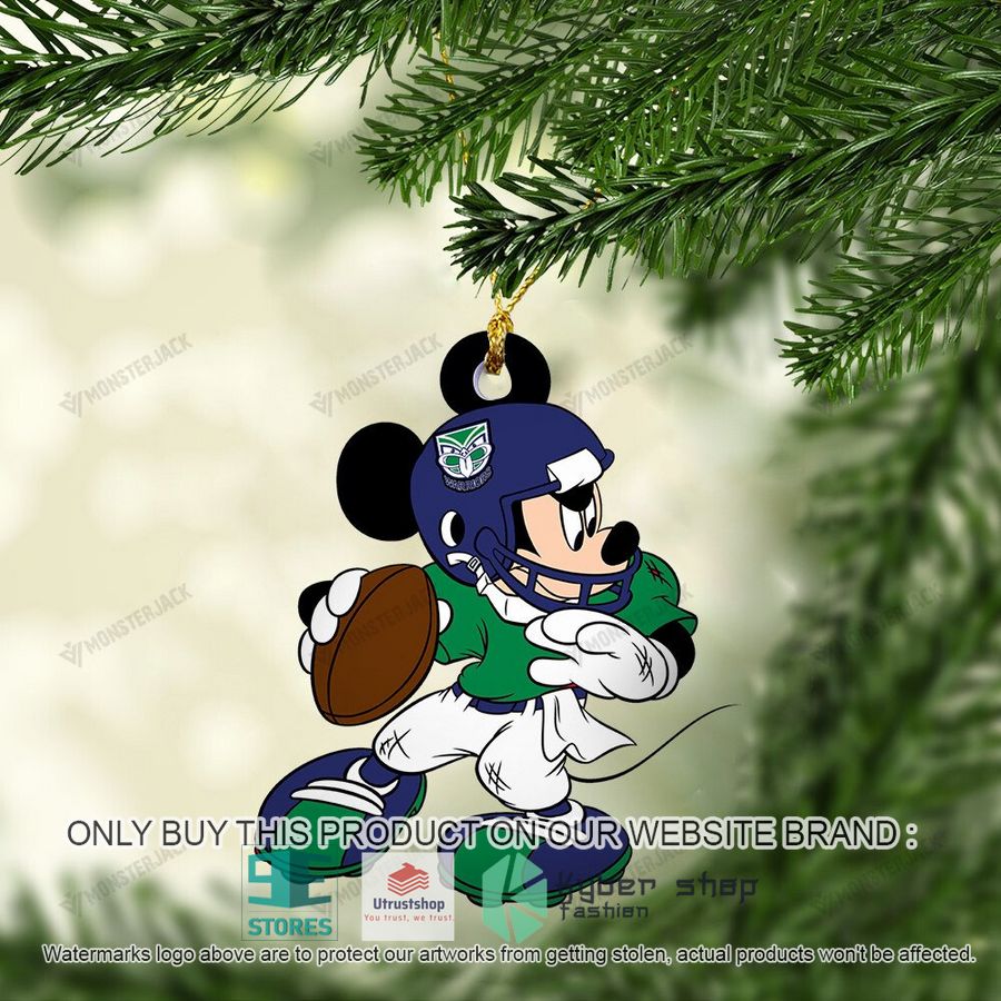 mickey mouse nrl new zealand warriors christmas ornament 1 59279