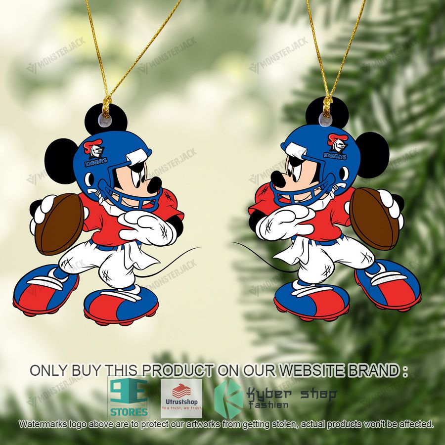mickey mouse nrl newcastle knights christmas ornament 2 43101