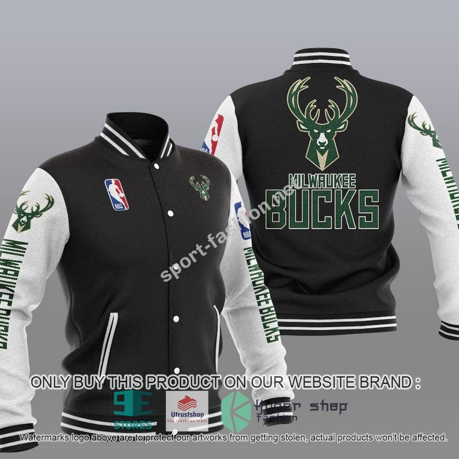 milwaukee bucks nba baseball jacket 1 99716