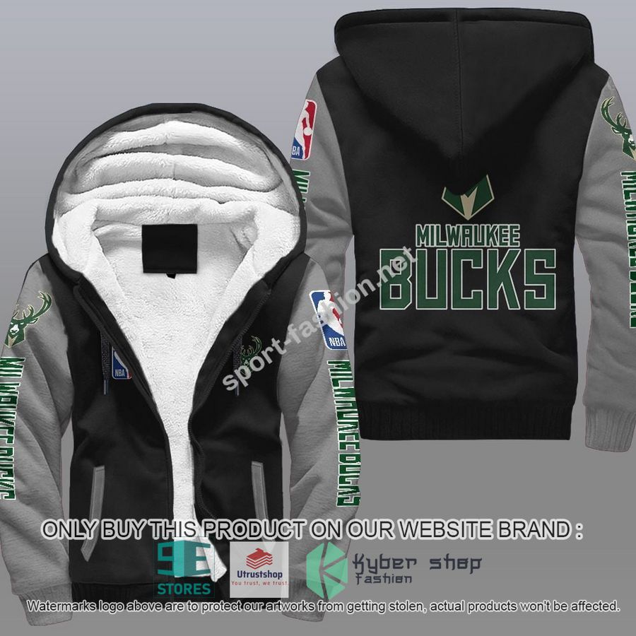 milwaukee bucks nba fleece hoodie 2 25462