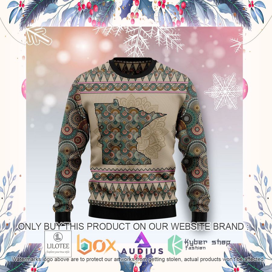 Minnesota Mandal Ugly Christmas Sweater 10 minnesota mandal ugly christmas sweater 10 17325