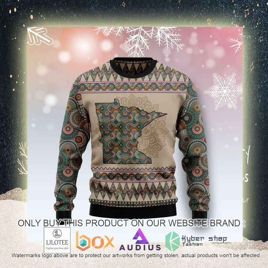 Minnesota Mandal Ugly Christmas Sweater 4 minnesota mandal ugly christmas sweater 4 69573