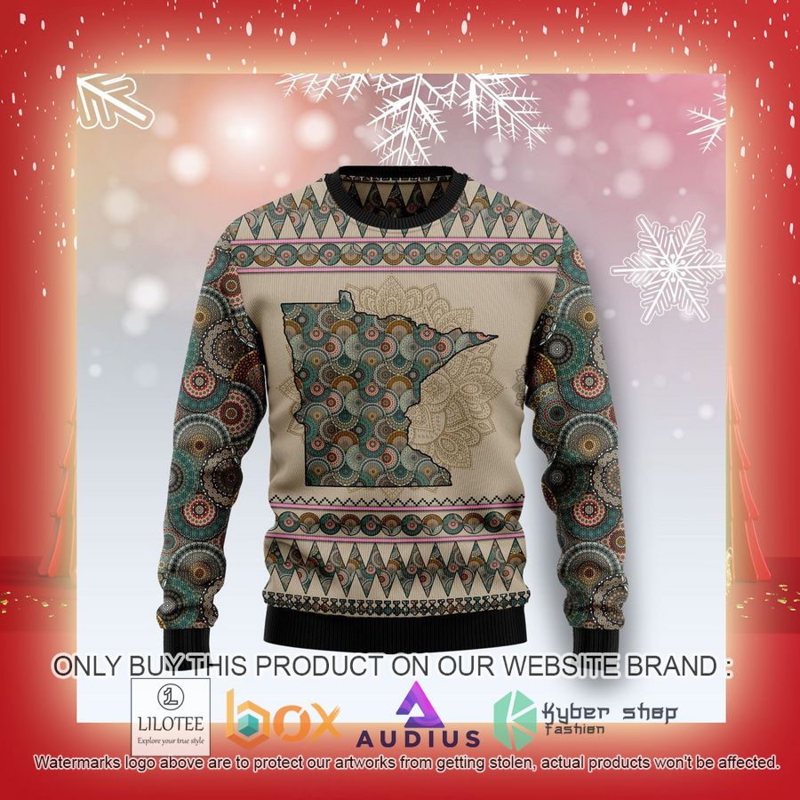 Minnesota Mandal Ugly Christmas Sweater 7 minnesota mandal ugly christmas sweater 7 79750