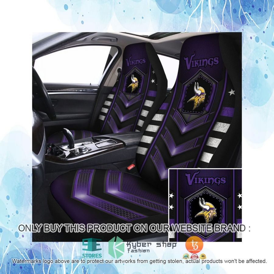 HOT Minnesota Vikings Electric Purple Car Seat Covers 4 minnesota vikings electric purple car seat covers 4 27603