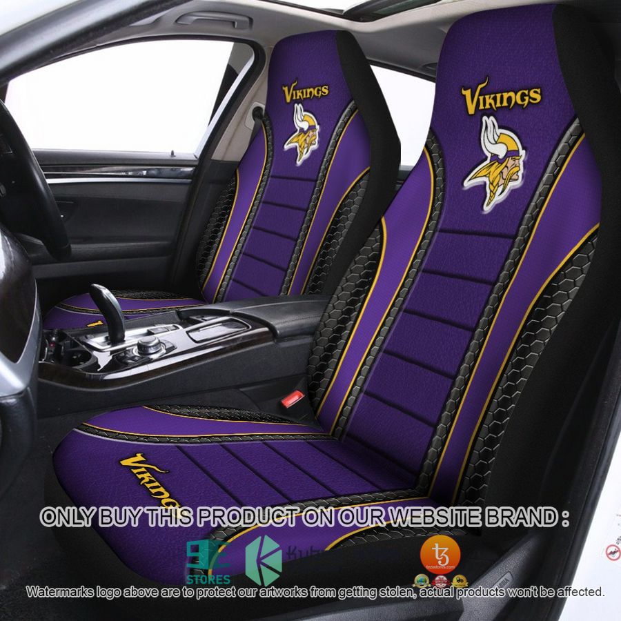 minnesota vikings purple car seat covers 1 87034