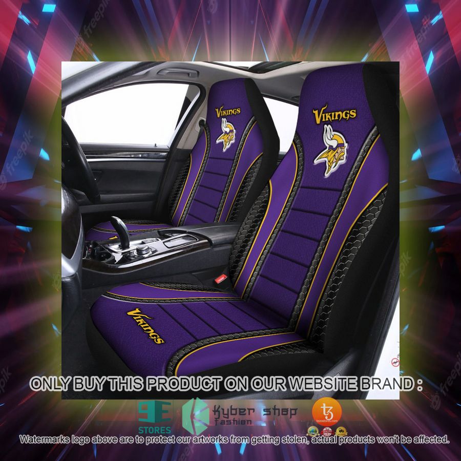 minnesota vikings purple car seat covers 2 78693