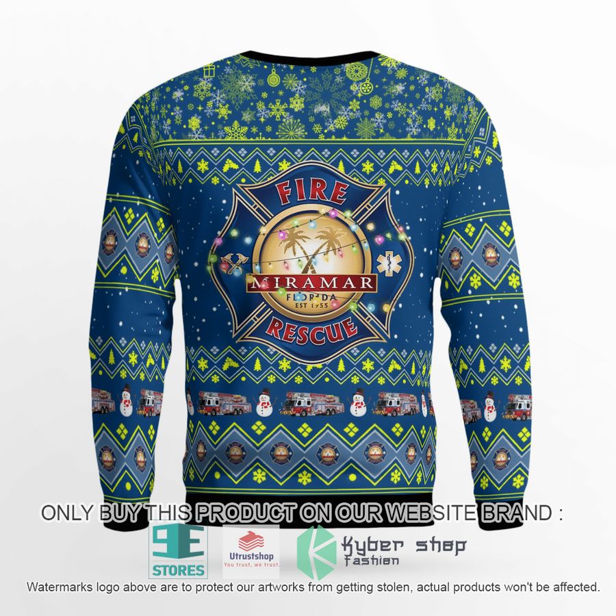 NEW Miramar Fire-Rescue Christmas Sweater 3 miramar fire rescue christmas sweater 3 5172