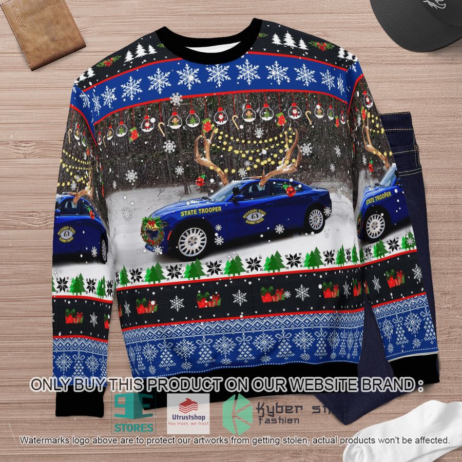 NEW Missouri State Highway Patrol Christmas Sweater 6 missouri state highway patrol christmas sweater 6 25054