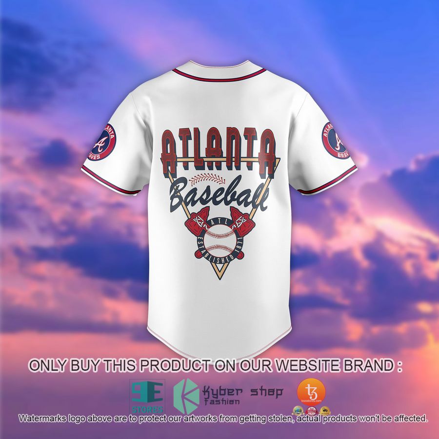 HOT MLB Atlanta Braves Baseball Established 1871 Baseball Jersey 3 mlb atlanta braves baseball established 1871 baseball jersey 3 59343