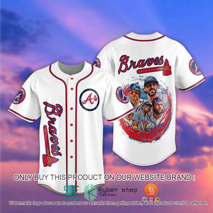 mlb atlanta braves football players white baseball jersey 1 54782
